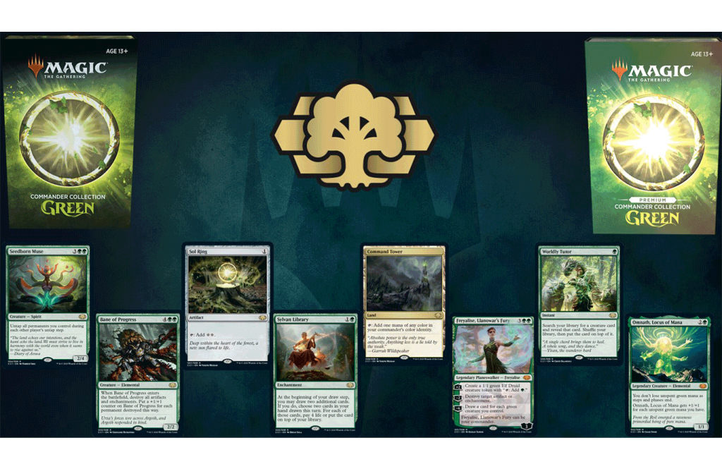 Commander Collection Green Tea Mtg Deck Box Commander Commander