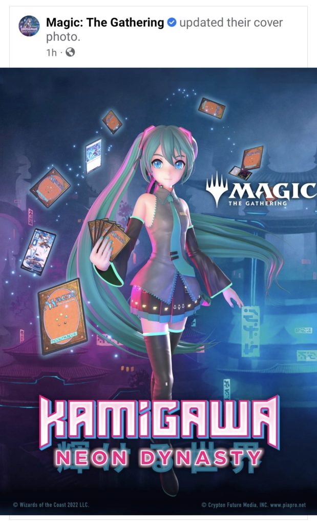 WotC Revela La Canción Colaborativa De Hatsune Miku X MTG Kamigawa: Neon Dynasty.