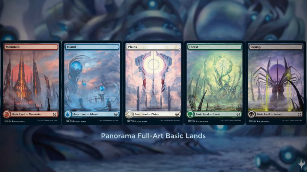 Phyrexian Full Art Basic Lands