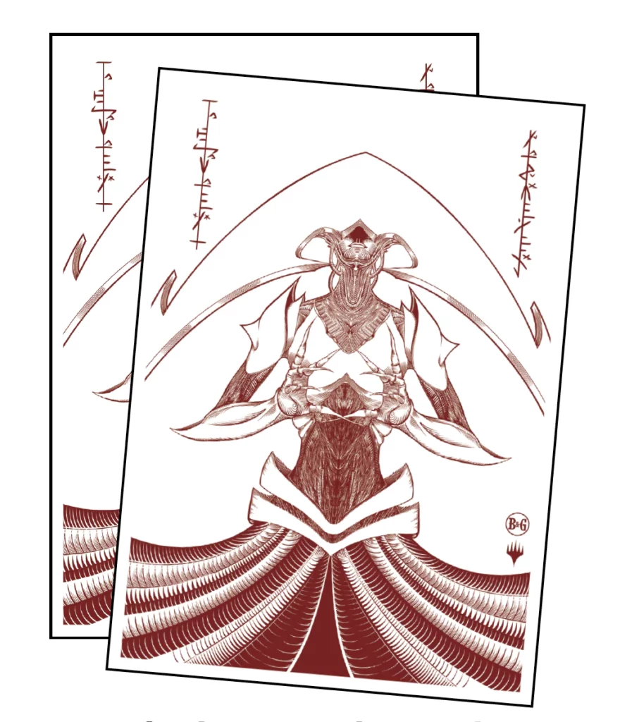 Elesh Norn-themed card sleeves