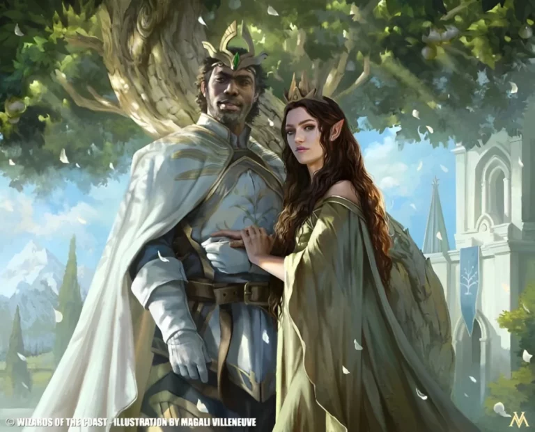 Aragorn and Arwen, Wed, illustrated by Magali Villeneuve