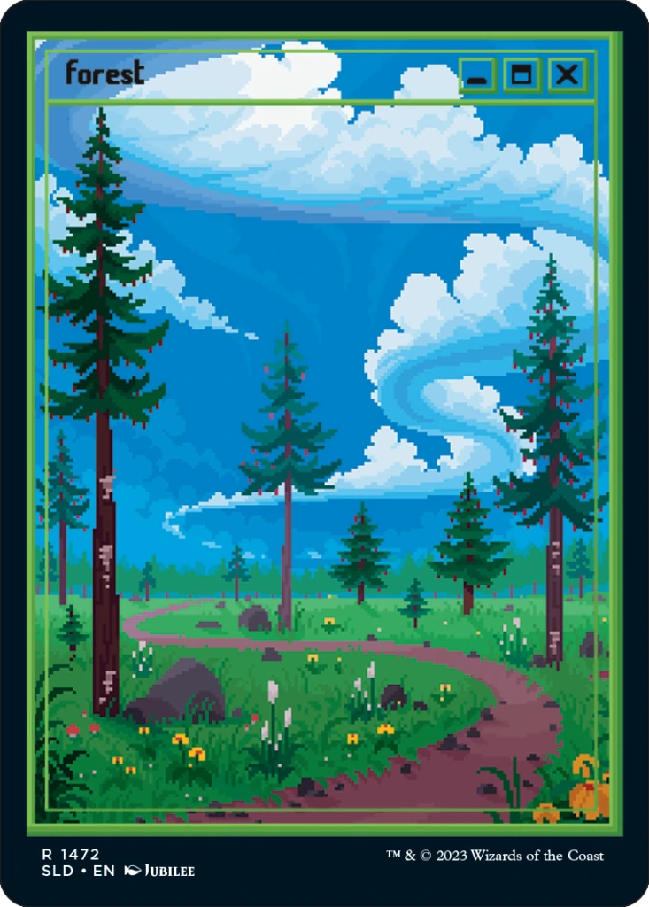 spookydrop_pixellands_forest_non_foil_card