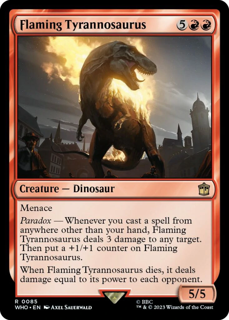 Flaming-Tyrannosaurus