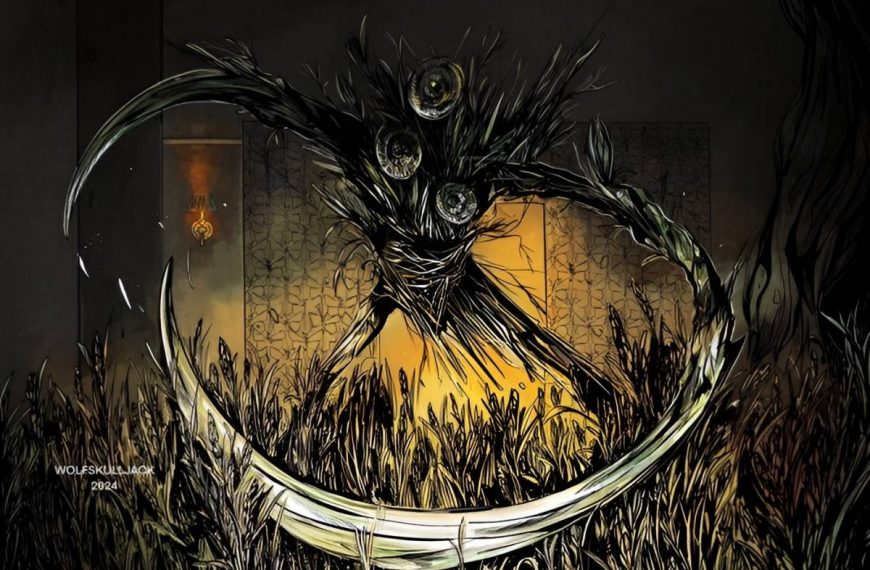 Wickerfolk Thresher, illustrated by WolfSkullJack