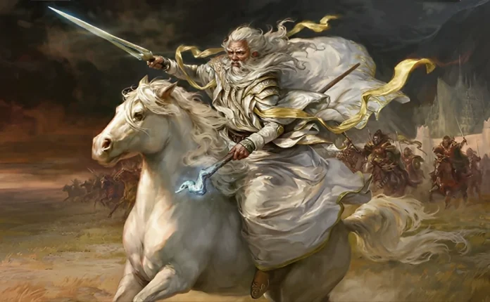 Gandalf, White Rider (The Lord of the Rings: Tales of Middle-earth) - art by Ekaterina Burmak