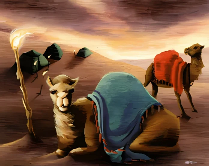 Camel (Arabian Nights) - art by Sandra Everingham