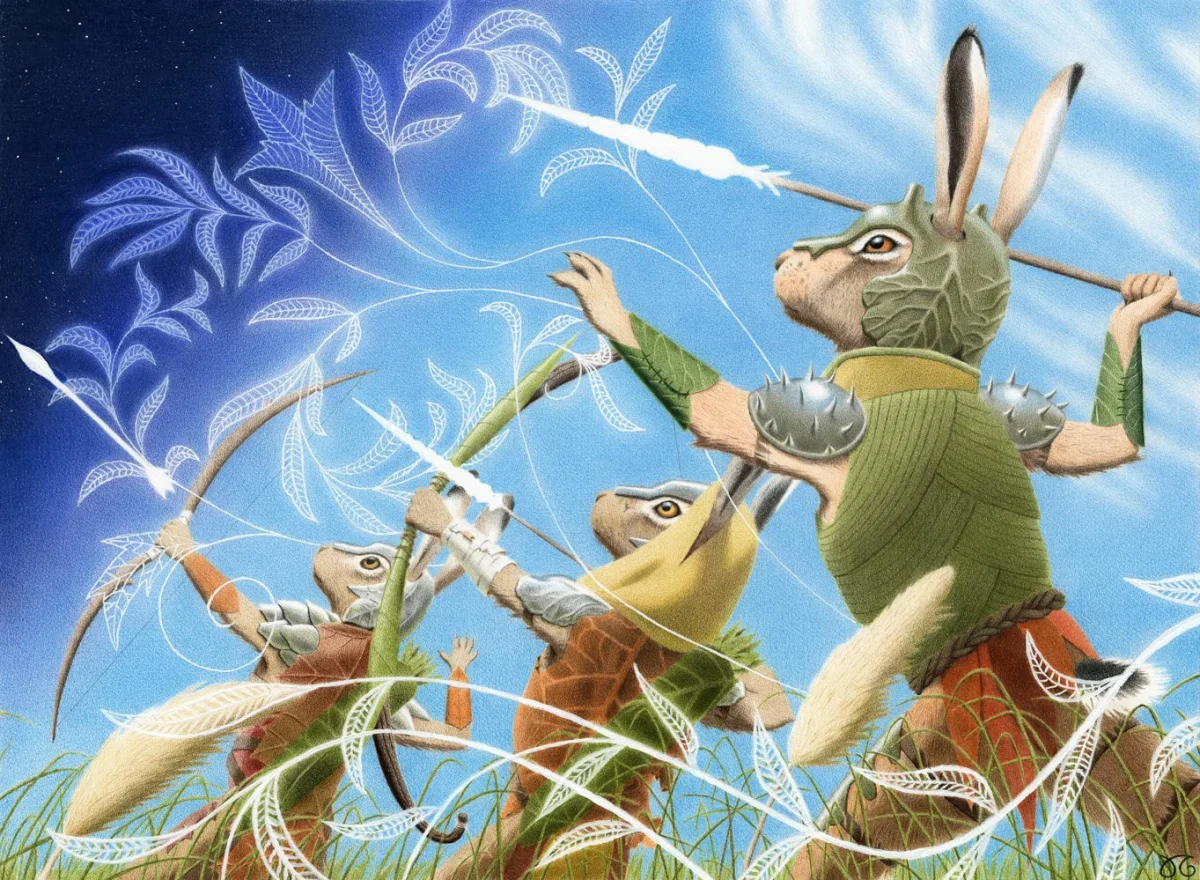 Pawpatch Formation (Bloomburrow) - art by Julia Griffin