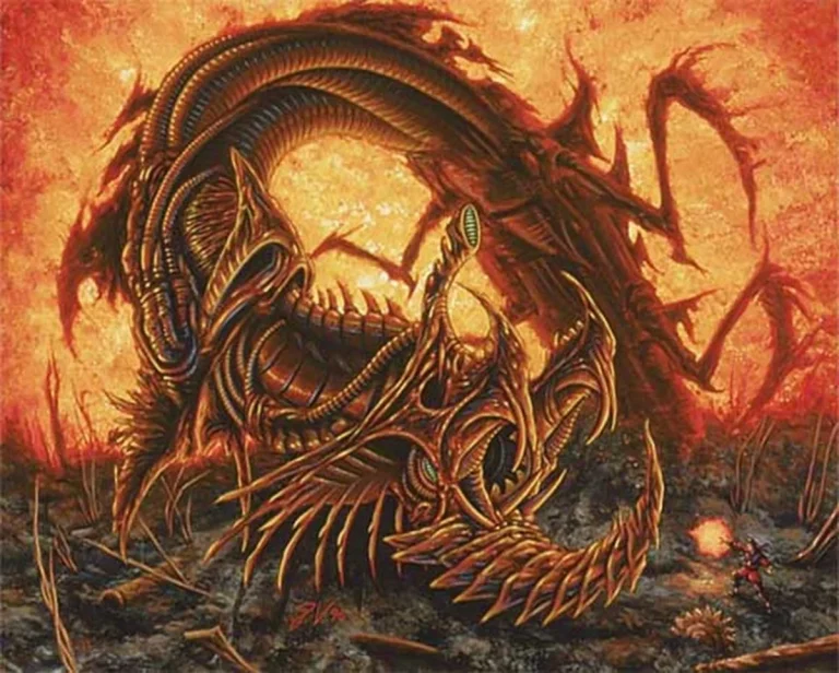 Phyrexian Dreadnought (Mirage) - art by Pete Venters