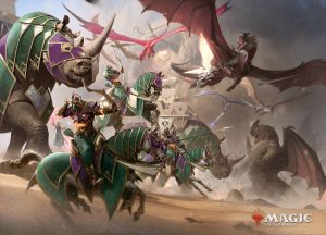United Battlefront (Tarkir: Dragonstorm) - art by Darren Tan