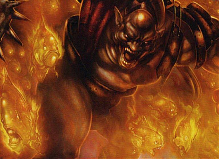 Blazing Shoal (Betrayers of Kamigawa) - art by Glen Angus