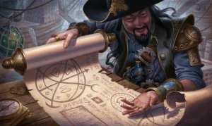 Merchant Scroll (Judge Gift Promos) - art by Scott Murphy