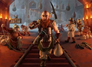 Seven Dwarves (Throne of Eldraine) - art by Jason Rainville