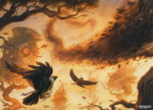 Murmuration (Bloomburrow Commander Decks) - art by Xabi Gaztelua