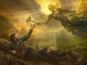 Sigarda's Aid (Eldritch Moon) - art by Howard Lyon