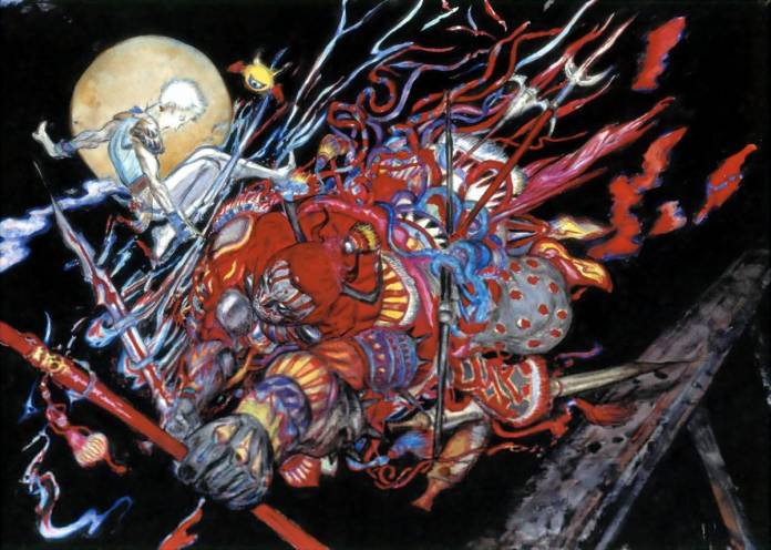 Fatal Push (Final Fantasy - Through the Ages) - art by Yoshitaka Amano