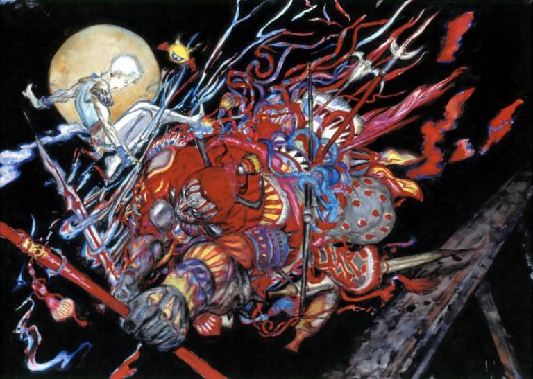 Fatal Push (Final Fantasy - Through the Ages) - art by Yoshitaka Amano