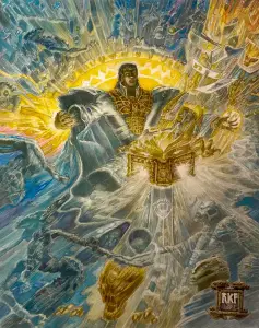 Force of Will (Dominaria Remastered) - art by Richard Kane Ferguson