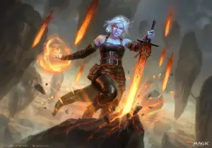 Nahiri, Forged in Fury (March of the Machine: The Aftermath) - art by Marta Nael