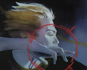 Searing Touch (Tempest) - art by D. Alexander Gregory