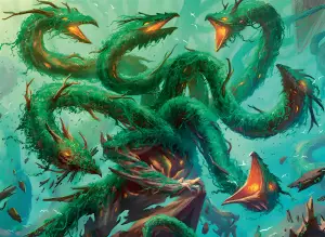 Mossborn Hydra (Foundations) - art by Monztre