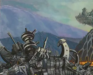 Scrapheap (Urza's Legacy) - art by Bradley Williams