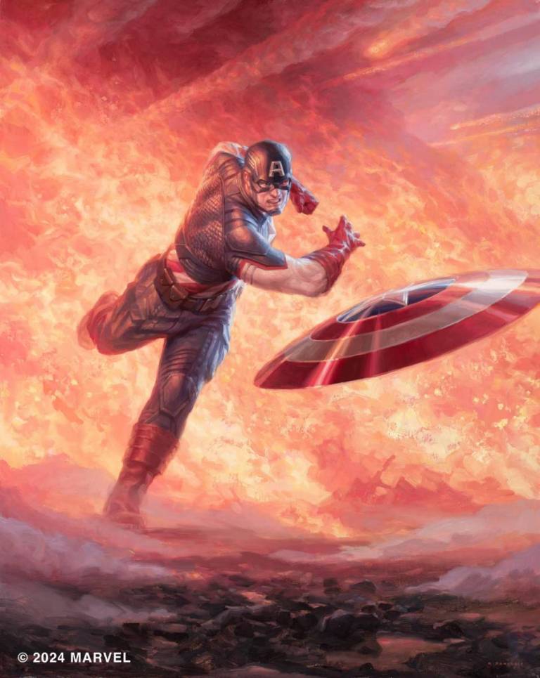 Captain America, First Avenger (Secret Lair) - art by Ryan Pancoast