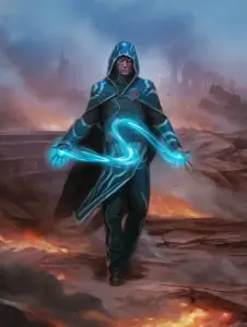 Jace, Arcane Strategist (War of the Spark) - art by Kieran Yanner