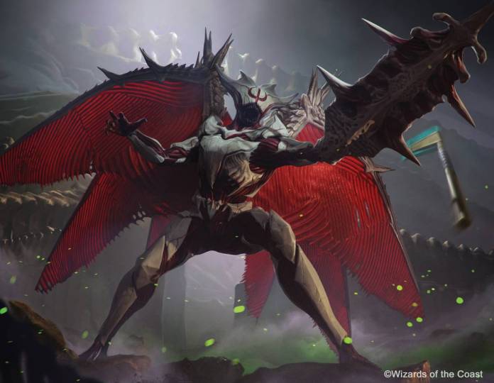Phyrexian Vindicator (Phyrexia: All Will Be One) - art by Denys Tsiperko
