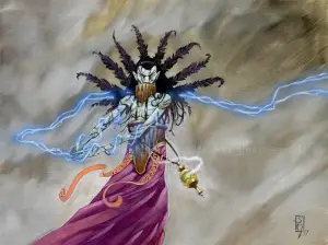 Shaman en-Kor (Stronghold) - art by Jeff Miracola