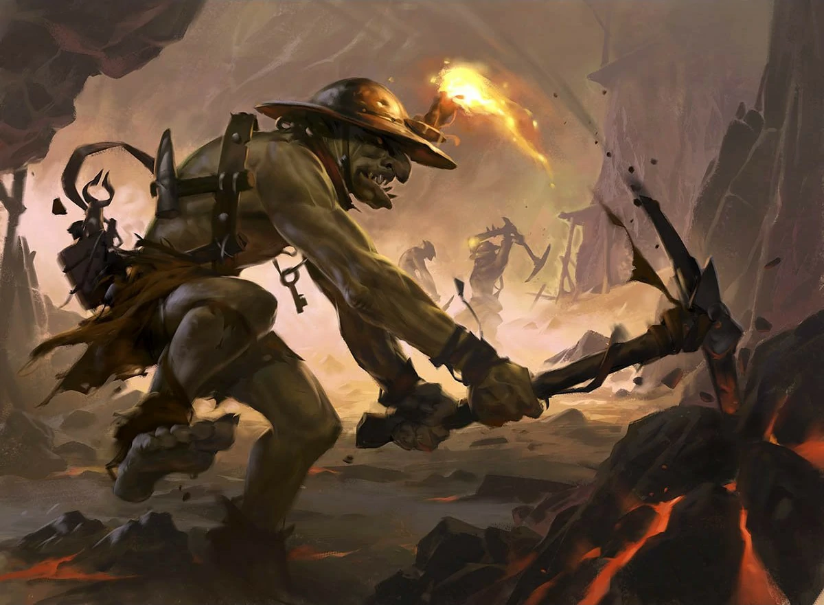 Skirk Prospector (Dominaria) - art by Slawomir Maniak