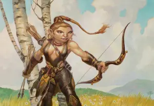 Brigid, Hero of Kinsbaile (Lorwyn) - art by Steve Prescott