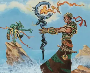 Apprentice Sorcerer (Portal Second Age) - art by Christopher Rush