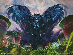 Maha, Its Feathers Night (Bloomburrow) - art by Alessandra Pisano