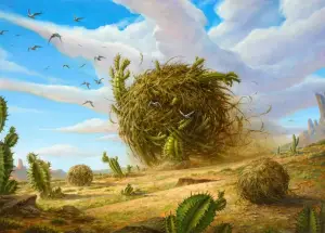 Rumbleweed (Outlaws of Thunder Junction Commander Decks) - art by Filip Burburan