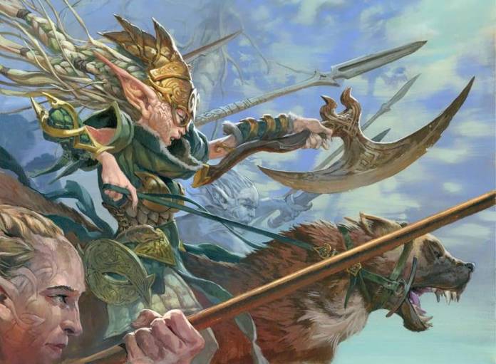 Wolverine Riders (Kaldheim Commander Decks) - art by Jesper Ejsing
