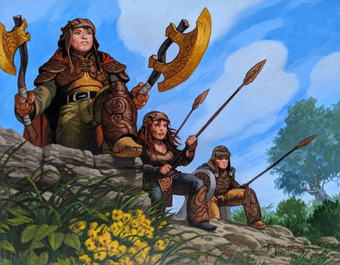 Kinsbaile Borderguard (Morningtide) - art by Christopher Moeller