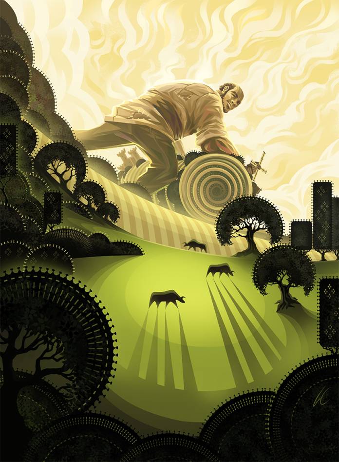 Land Tax (Enchanted Tales) - art by Francoyovich