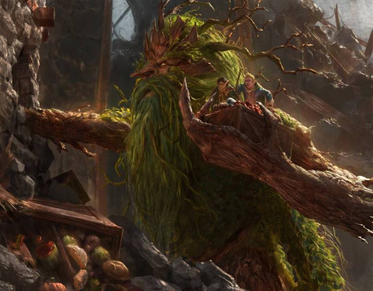 Treebeard, Gracious Host (The Lord of the Rings Commander Decks) - art by Campbell White