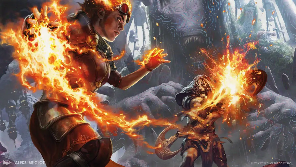 Heated Arguement | Art by: Aleksi Briclot