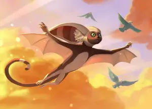Momo, Friendly Flier (Avatar: The Last Airbender) - art by Brandon L Hunt