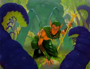 Wirewood Hivemaster (Legions) - art by Darrell Riche