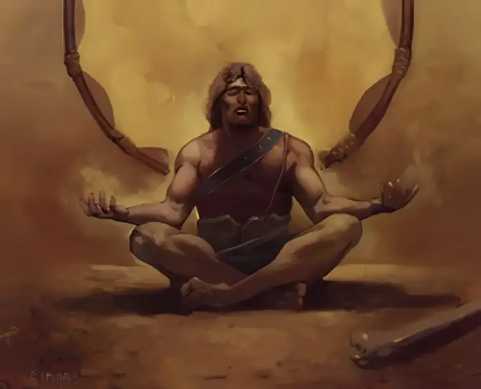 Cleansing Meditation (Torment) - art by Ron Spears