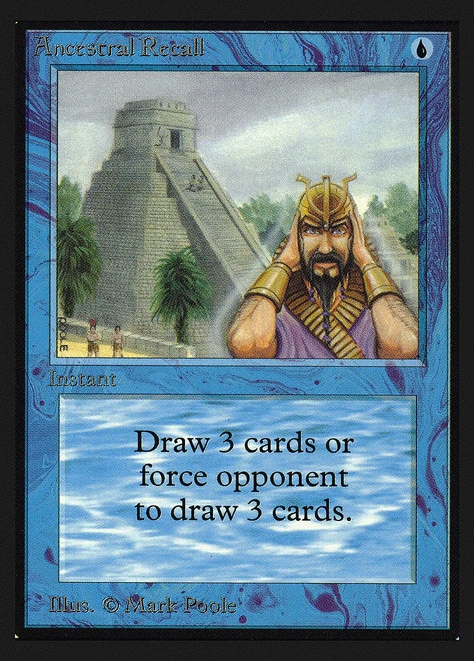 ¿Y si Ancestral Recall hubiera sido negra? 30 años de Magic en una línea temporal alternativa. 1 Ancestral Recall