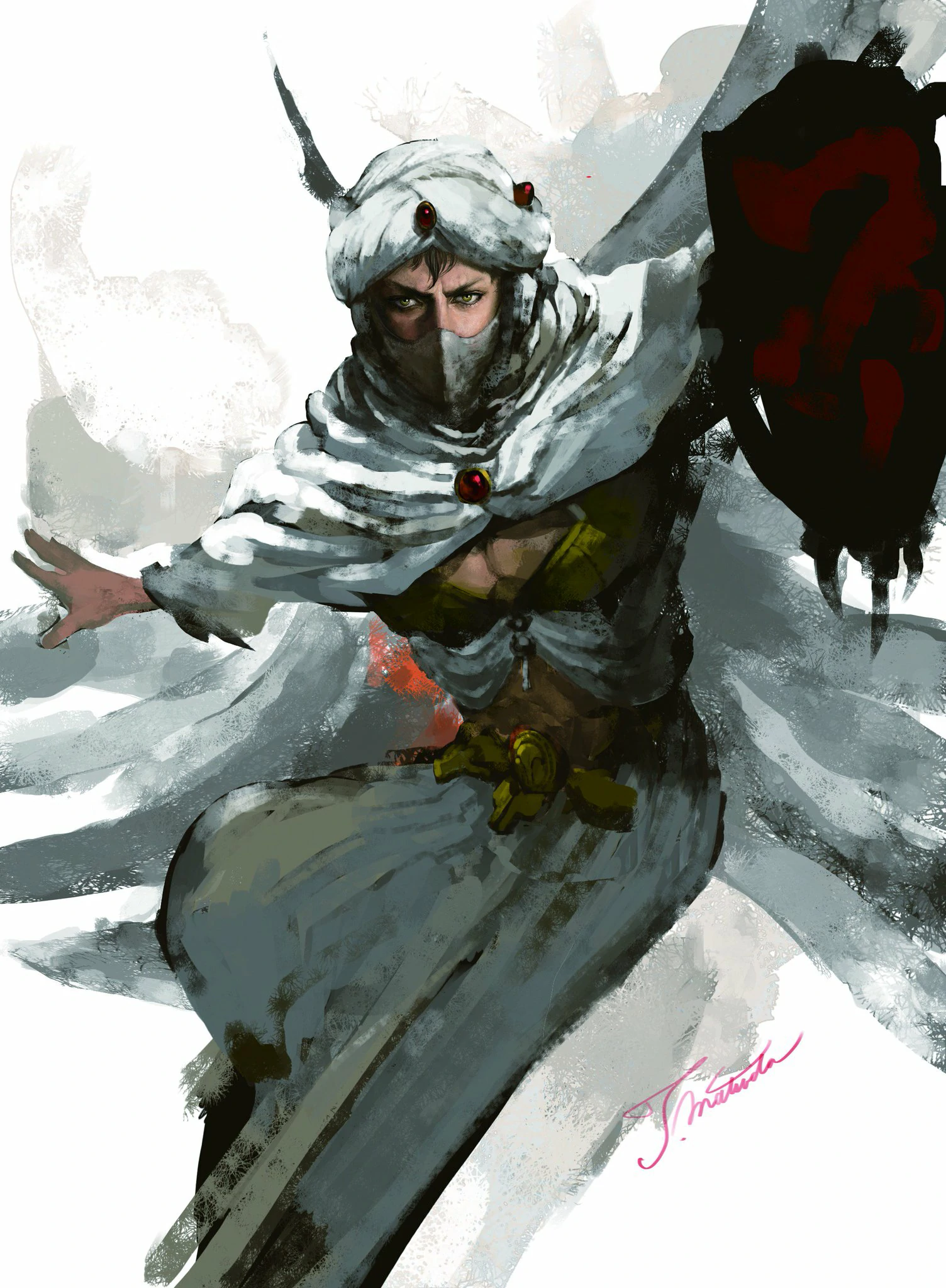 Mangara, the Diplomat (Final Fantasy Through the Ages) art by Toshitaka Matsuda