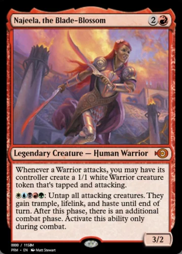 10 Personajes de Leyenda Olvidadas en el Lore pero con un Éxito Espectacular en la Mesa. 8 Najeela, the Blade Blossom