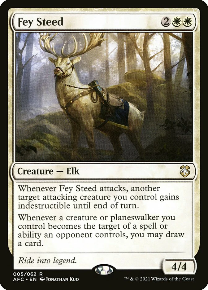 Estas cartas budget ayudan a que el blanco deje de quedarse sin mano en Commander. 4 afc 5 fey steed