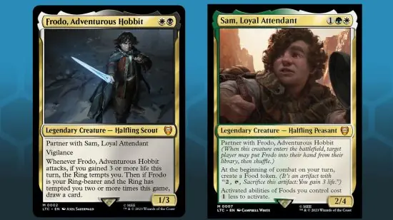 magic the gathering mtg commander precons sam frodo 550x309