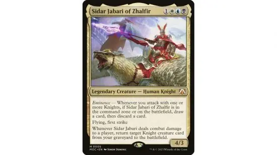 magic the gathering mtg commander precons sidar jabari 550x309