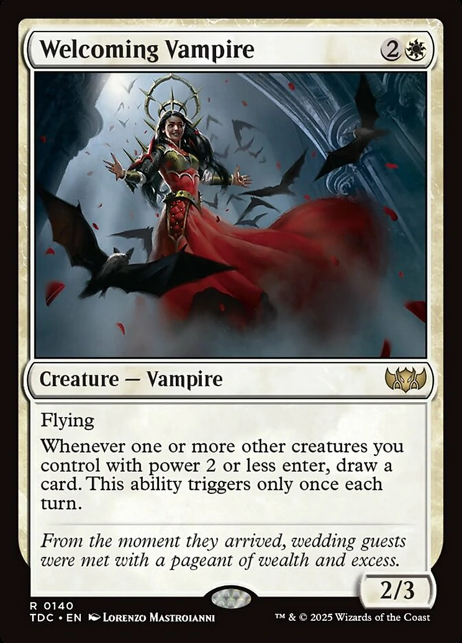 Estas cartas budget ayudan a que el blanco deje de quedarse sin mano en Commander. 6 tdc 140 welcoming vampire