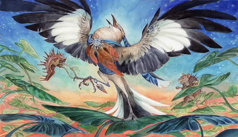 Mockingbird (Bloomburrow) art by Mariah Tekulve